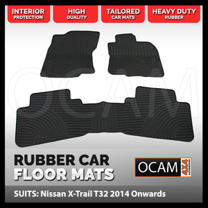 CMM Rubber Car Floor Mats for Nissan X-Trail T32 2014 Onwards