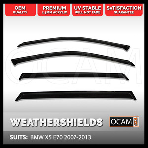 Premium Weathershields Window Visors for BMW X5 E70 2007-2013 Weathershield