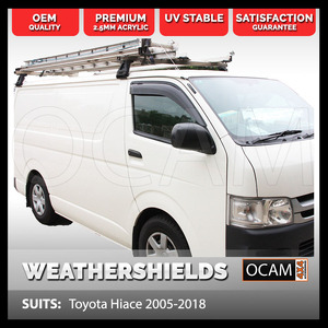 OCAM Weathershields for Toyota Hiace 2005-2018 Window Visors (Not for SBV model)