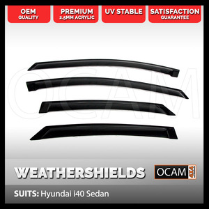 OCAM Weathershields For Hyundai i40 Sedan Window Door Visors