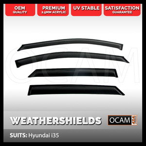 OCAM Weathershields For Hyundai iX35 2010-2015 Window Door Visors Tinted