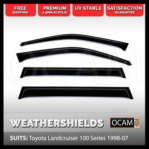 OCAM Weathershields For Toyota Landcruiser 100 105 Series