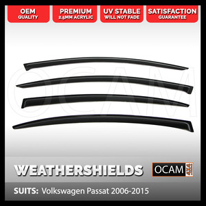 OCAM Weathershields For Volkswagen Passat 2006-2015 Window Visors Tinted