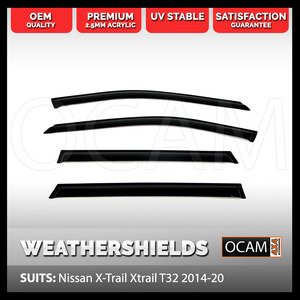 OCAM Weathershields For Nissan X-Trail Xtrail T32 2014-2020 Window Visors