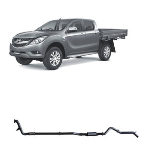 Redback 4x4 3" Single Exhaust System for Ford Ranger PX 2011 - 09/2016, Mazda BT-50 UN 2011 - 06/2016 [Catalytic Converter: No]