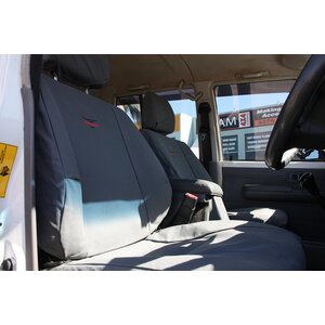 First Row Tuffseat Canvas Seat & Headrest Covers for Toyota Landcruiser 79 Series, Dual Cab, 10/1999-Current