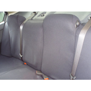 Tailored Neoprene Seat Covers for Toyota Hiace 09/2012-11/2013 Black With Black Stitching