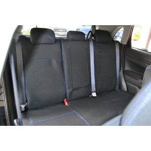 Wetseat Tailored Neoprene Seat Covers for Toyota Hiace 04/2005-08/2012 Black With Blue Stitching