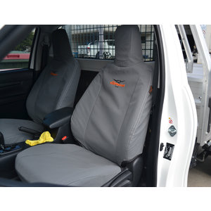First Row Tuffseat Canvas Seat & Headrest Covers for Nissan Patrol GU, DX Wagon, 03/2000-2012