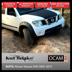 Kut Snake Flares for Nissan Navara D40 2005-2015 Front Wheels ABS (Code #7)