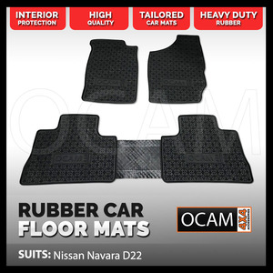 BRAND NEW Tailored Rubber Floor Mats for Nissan Navara D22  (2001-2015)