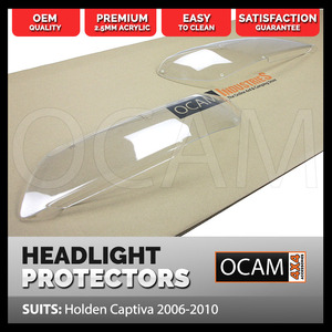 OCAM Headlight Headlamp Protectors for Holden Captiva CG 2006-2010 Lamp Covers