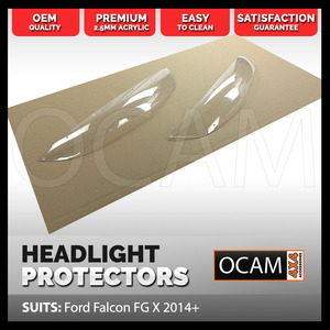 OCAM Headlight Protectors for Ford Falcon FG X 2014+ Lamp Covers
