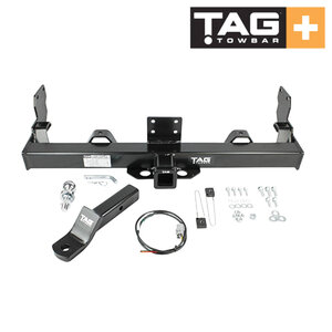 TAG+ Tow Bar for Toyota Landcruiser HJ75 79 Series, Single Cab, 1985-Current, 3500/350kg, With Wiring Harness