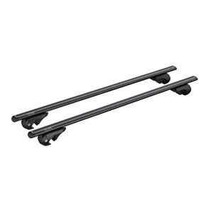 OCAM RoadMate Aluminium Roof Rack Cross Bars, 1200mm, Suits Vehicles with Raised Rails, Black, Universal Fit