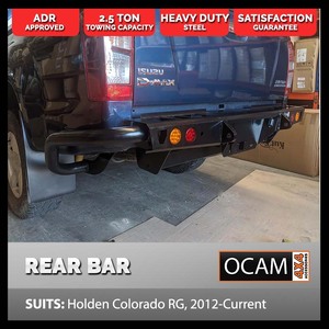 Rear Protection Bar For Holden Colorado 2012 + Tow Bar