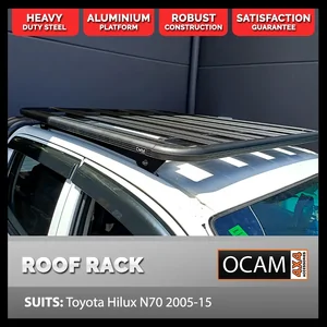 OCAM CMM Aluminium Platform Flat Roof Rack for Toyota Hilux N70 2005-15