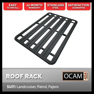 OCAM CMM Aluminium Platform Flat Roof Rack For Landcruiser, Patrol, Pajero 2200 x 1250mm