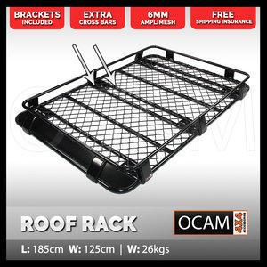 OCAM Aluminium 3/4 Roof Rack For Pajero Patrol GQ GU Landcruiser 1.85M Cage