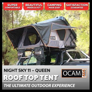 OCAM Night Sky 11, Queen Rooftop Tent, Hardshell, 1.6m