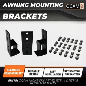 Awning Mounting Brackets (x3pcs) for OCAM Night Sky RTT-13, RTT-14 & RTT-15 Roof Top Tents