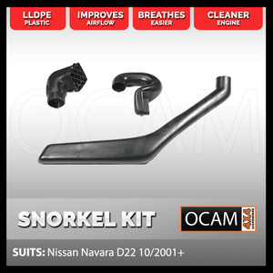 Snorkel Kit for NISSAN NAVARA D22 10/2001-ONWARDS for single battery 4x4 4wd
