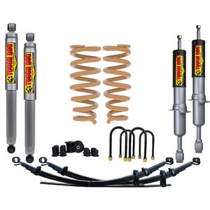 Tough Dog Lift Kit for Mazda BT-50 11/2011-Current, Front: Bullbar & Winch, Shocks: 40mm Adjustable, Unassembled Rear: Heavy 500Kgs+ Constant