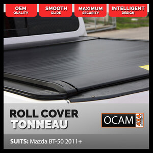 Retractable Electric Tonneau Cover Roller Shutter For Mazda BT-50, 2011-07/2020, Dual Cab