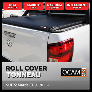 Retractable Tonneau Roll Cover For Mazda BT-50, 09/2020+ Dual Cab, BT50 Electric Roller Shutter
