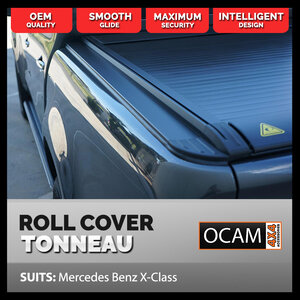 Retractable Tonneau Roll Cover For Mercedes Benz X-Class, Manual Roller Shutter