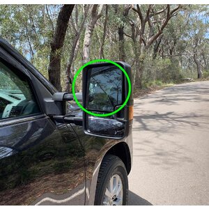 Replacement Glass for OCAM TM2 Towing Mirrors Driver Side-Top Piece