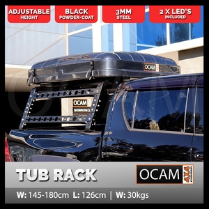 Steel Tub Rack for Utes - Universal Fit, All Models, Adjustable