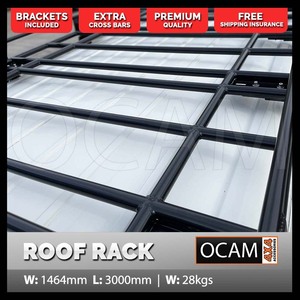 OCAM Aluminium Tradesman Roof Rack For Toyota Hiace 2019-Current, Alloy 3000x1464mm