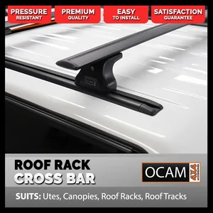 Roof Rack Cross Bars 1.365m Track Mount for Utes, Canopies, Roof Racks, Roof Tracks