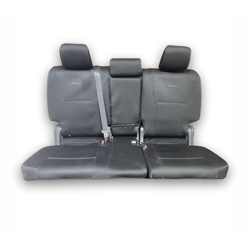 Wetseat Tailored Neoprene Seat Covers for Toyota Prado 250 Series Kakadu, 08/2024-On, 2nd Row, Black With Black Stitching