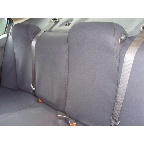 Second Row - Black Neoprene Seat Covers With Black Stitching for Jeep Grand Cherokee WK 02/2011-Current