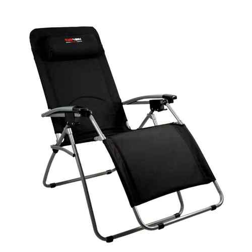 BlackWolf Reclining Lounger Chair, Jet Black