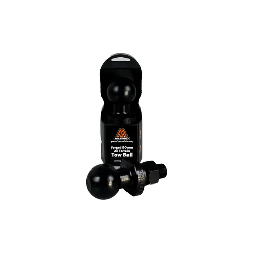 Milford Tow Ball Black - 50mm, 3.5 tonne W/Flats
