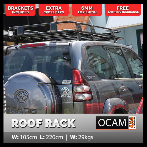 Aluminium Roof Rack For Toyota Landcruiser Prado 120 Series Alloy Basket