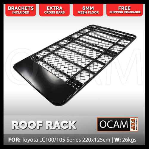 Aluminium Flat Roof Rack For Toyota Landcruiser 100 Series Alloy Full Length