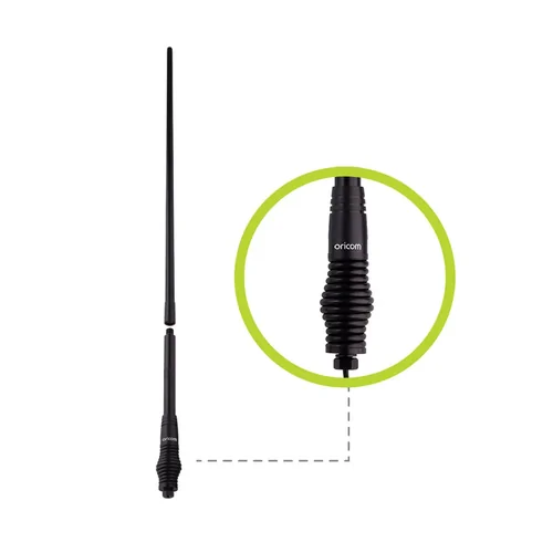 ANU1200 Oricom UHF CB Antenna Combo 6.5dBi & 3dBi Dual Band Long/Short