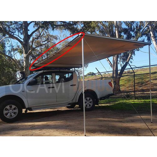 1 x Side Awning Extension Pole Telescopic Twist Lock, Suits 2.5M Pull-Out