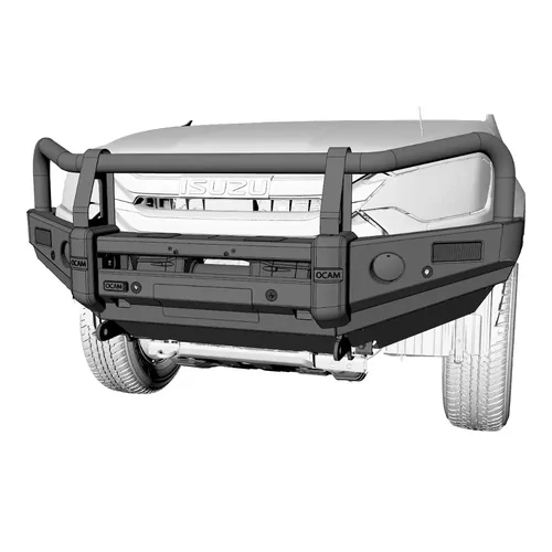 OCAM Deluxe Steel Bull Bar For Isuzu D-MAX 05/2024+, Winch Compatible