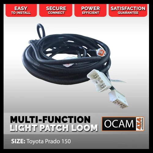 BB2 OCAM Bull Bar Multi-Function Light Patch Loom to suit Toyota Prado 150