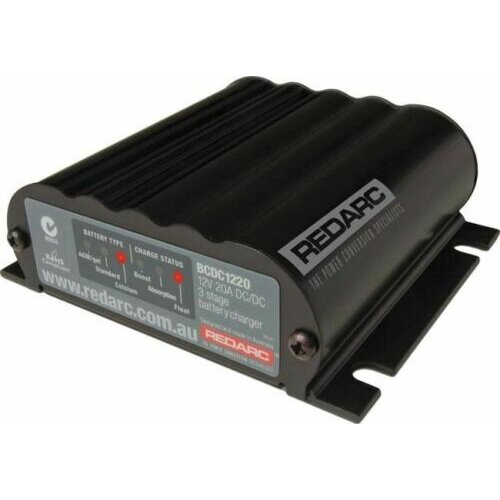 REDARC DC-DC IN-VEHICLE Smart Start Battery Charger 12V 20A BCDC1220 Dual Battery