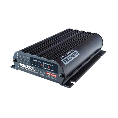 REDARC DC-DC Battery Charger 12V 25A 3 Stage Auto BCDC1225D Dual Input Solar Dual Battery BCDC1225D