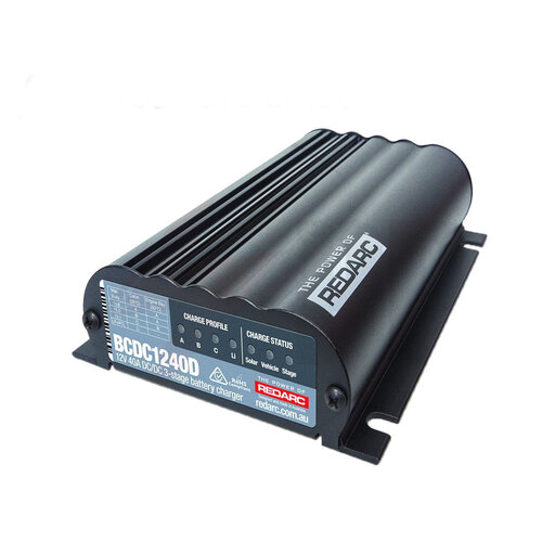 REDARC DC-DC Battery Charger 12V 40A 3 Stage Auto BCDC1240D Dual Input Solar BCDC1240D