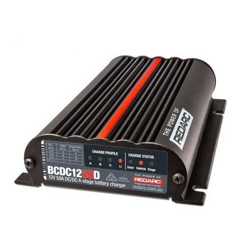 REDARC DC-DC Battery Charger 12V 50A 3 Stage Auto BCDC1250D Dual Input Solar BCDC1250D