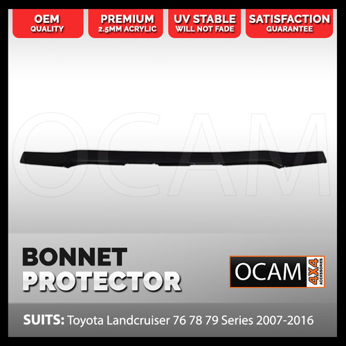 Bonnet Protector For Toyota Landcruiser 70 76 78 79 01/2007-2016 Series GXL