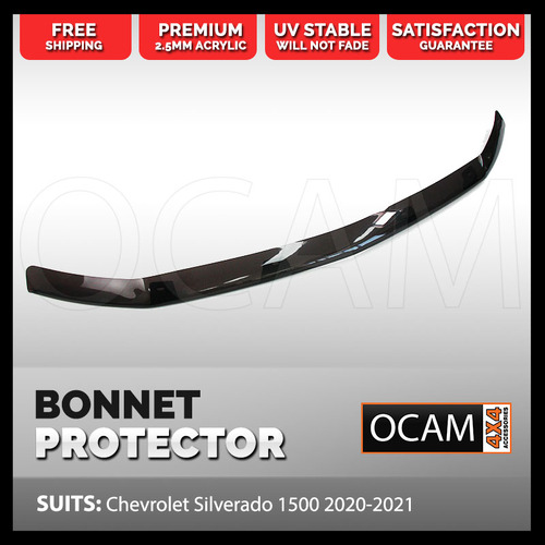 Bonnet Protector for Chevrolet Silverado 1500 2020-2021 Tinted Guard